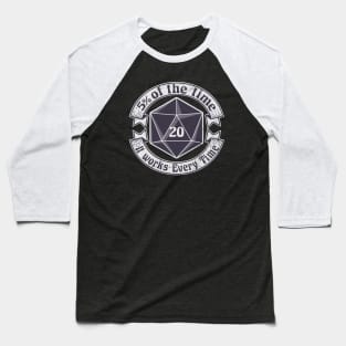 5 Percenter d20 v2 B&W Baseball T-Shirt